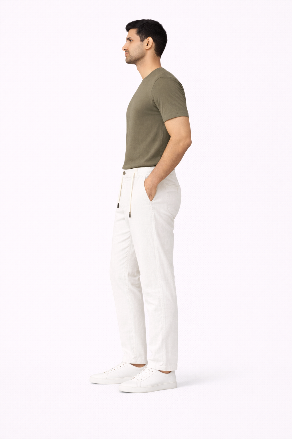 White Linen Pant