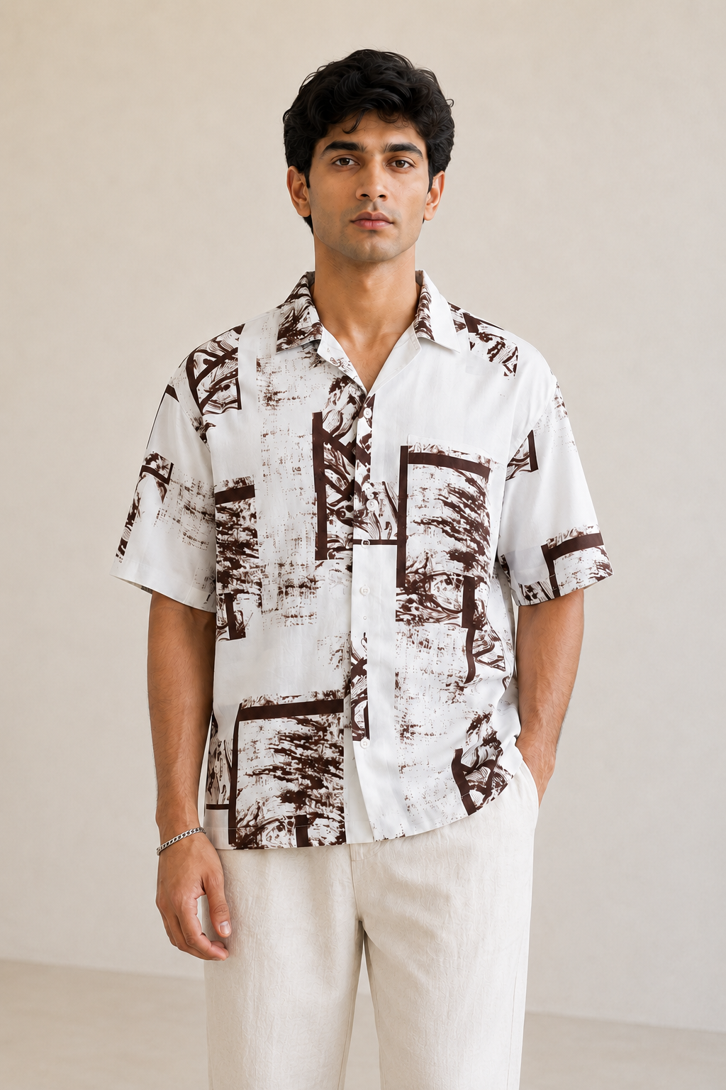 Mocha Abstract Shirt
