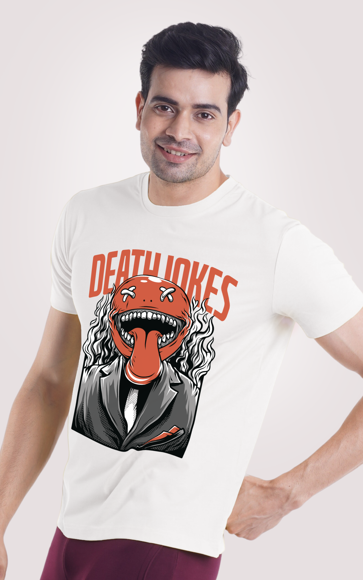 Death Jokes Half Sleeves T-shirt