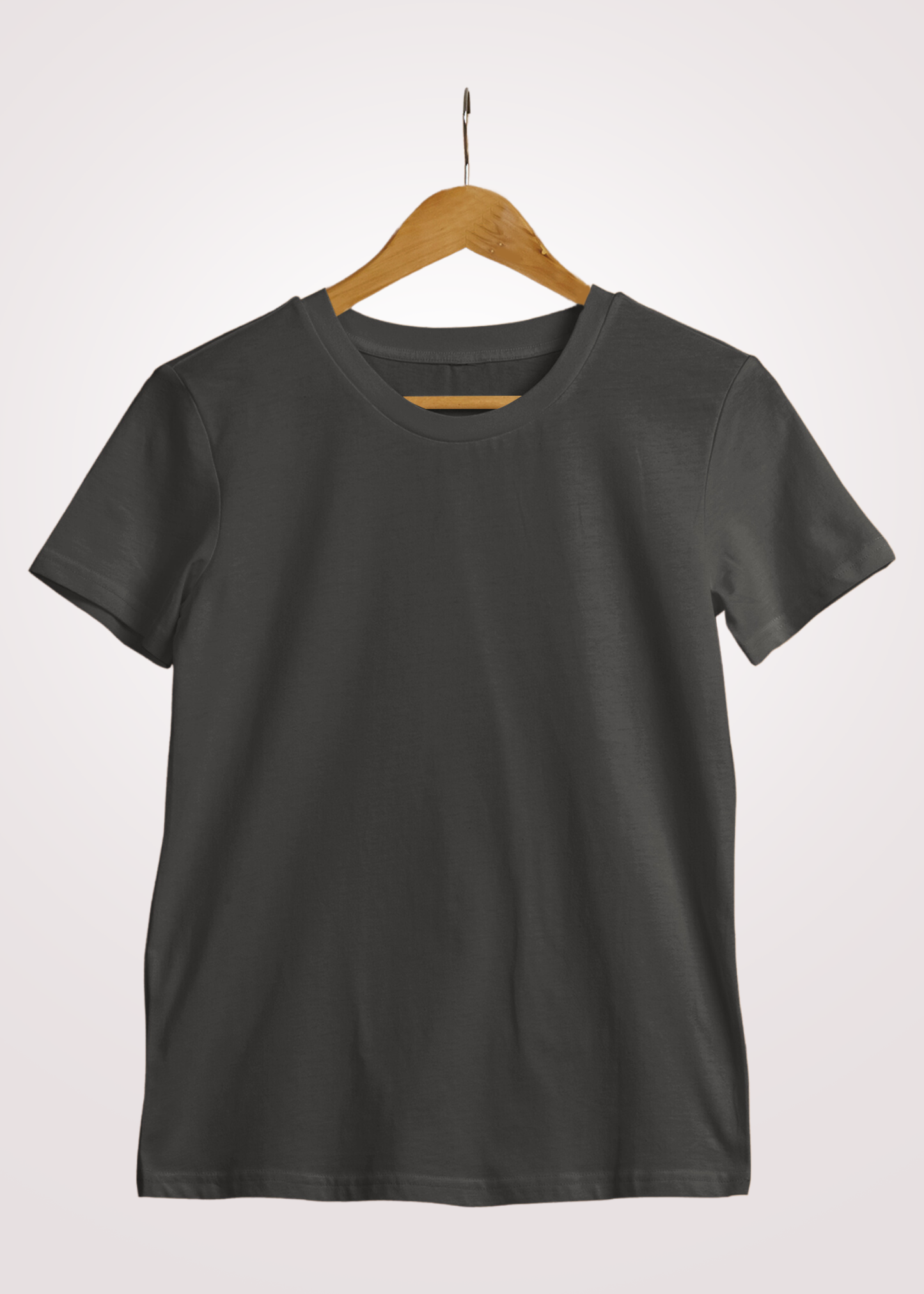 Dark Grey Plain T-shirt