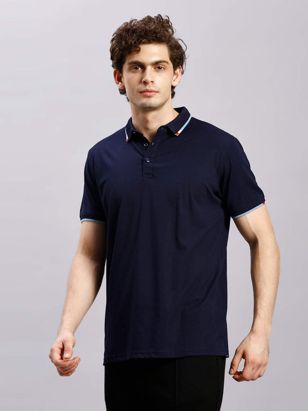 Navy Blue Polo T-Shirt for Men – Cooldown Merchandise