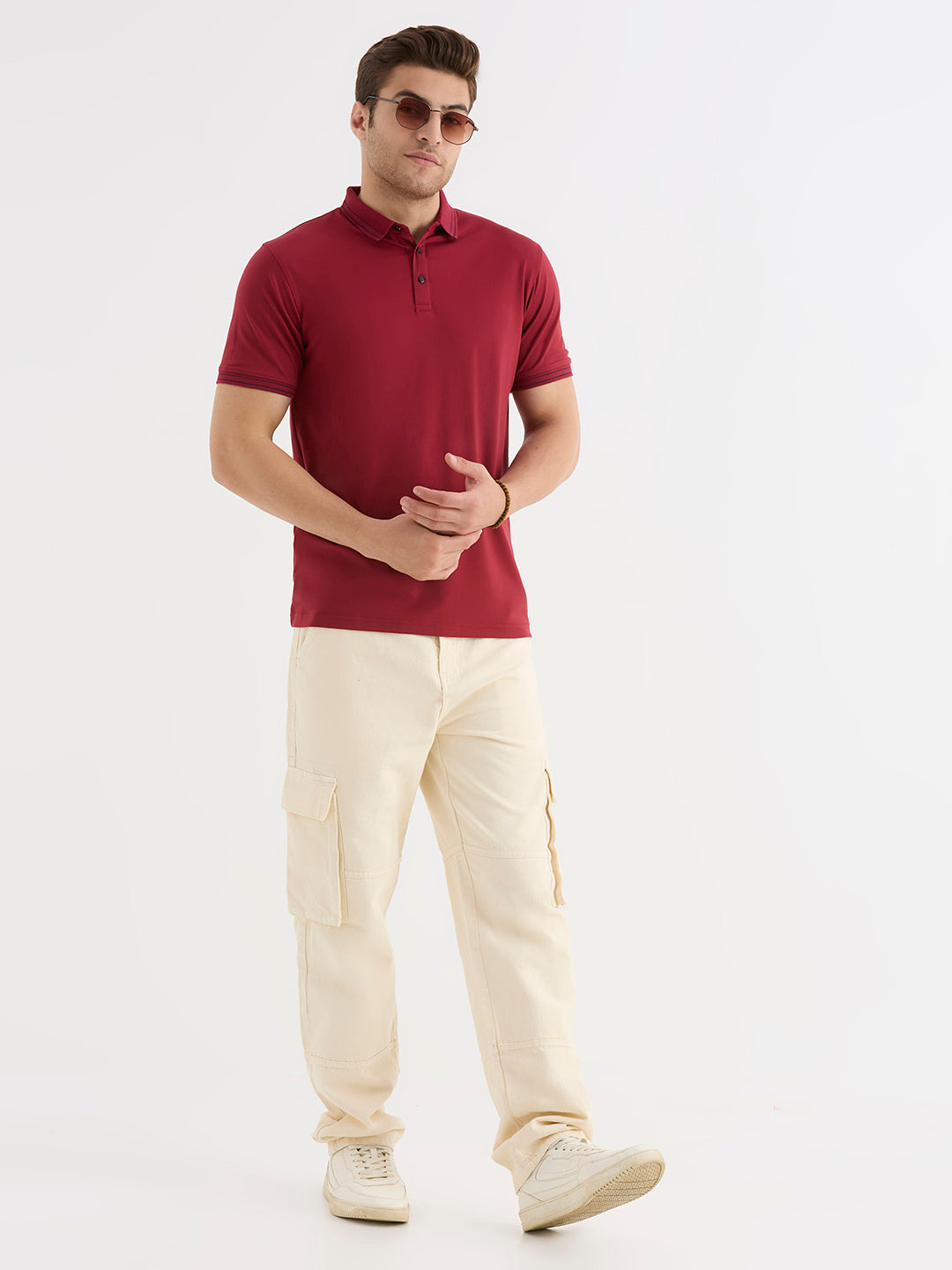 Fire Dash Polo (Maroon)