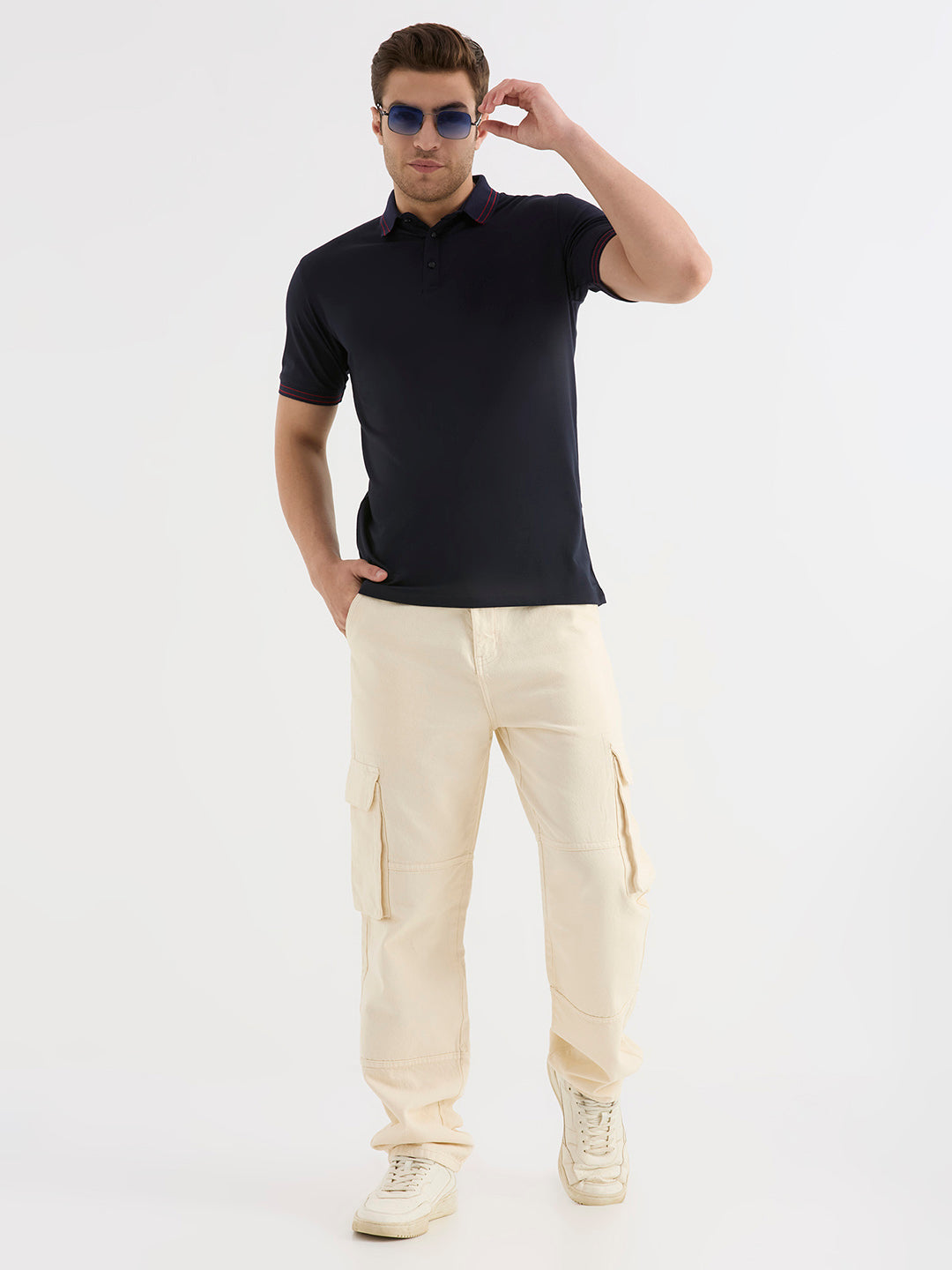 Midnight Drip Polo (Navy Blue)