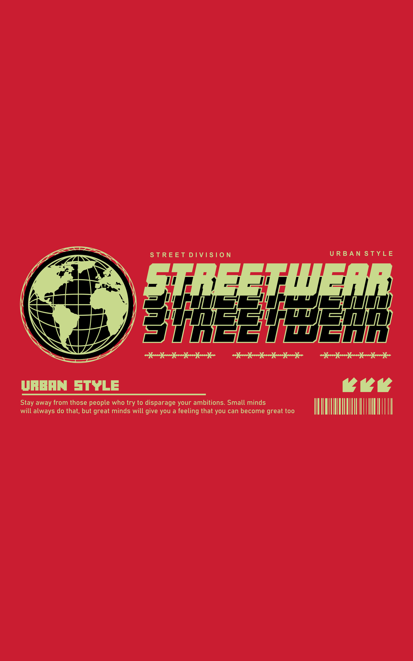 Street Wear Half Sleeves Red T-Shirt