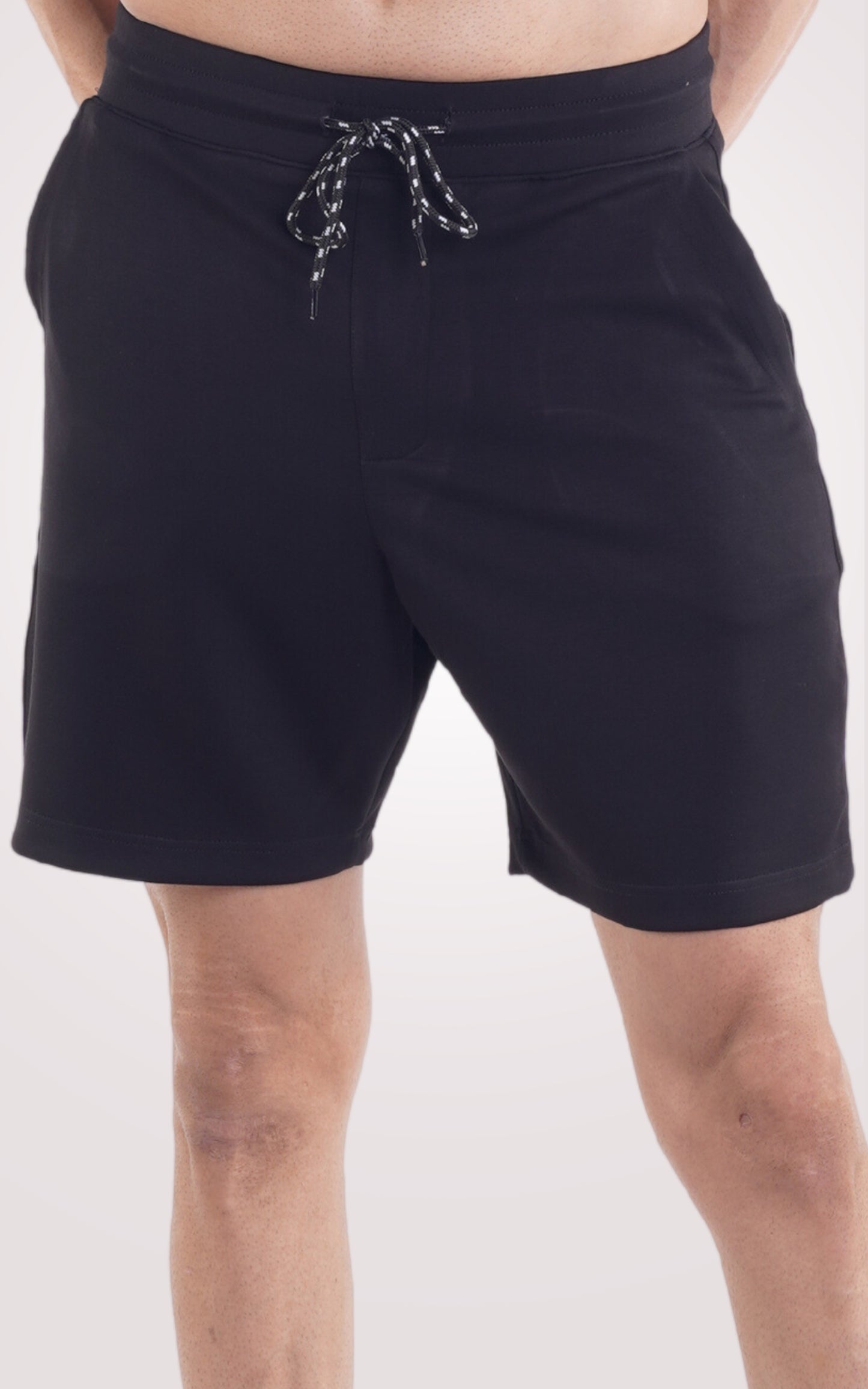Dark Grey Plain Shorts