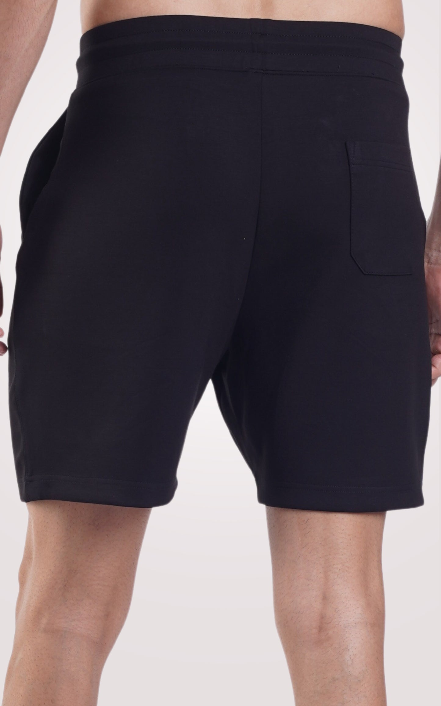 Black Plain Shorts
