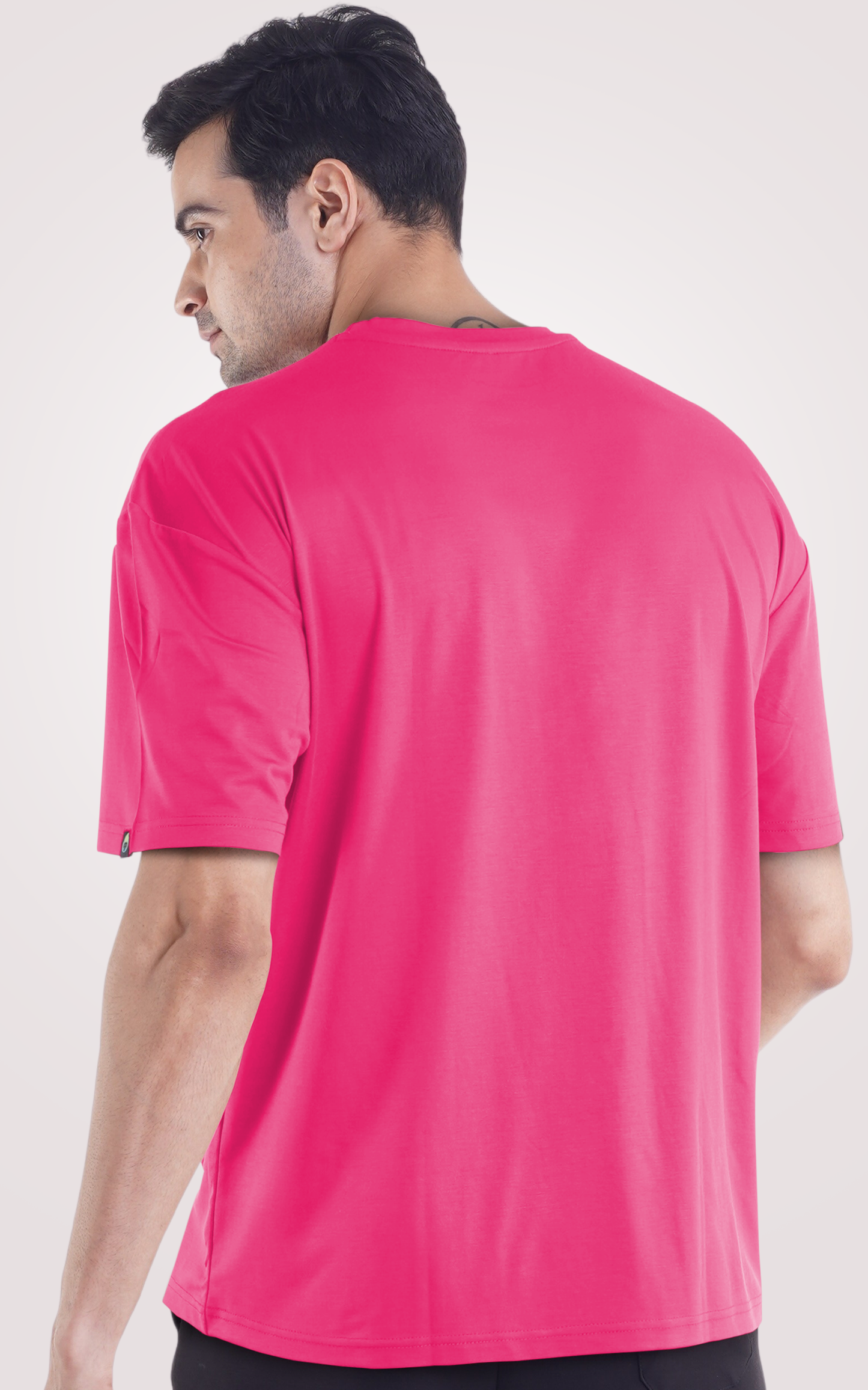 Cooldown Plain Strawberry Pink Oversized T-Shirts