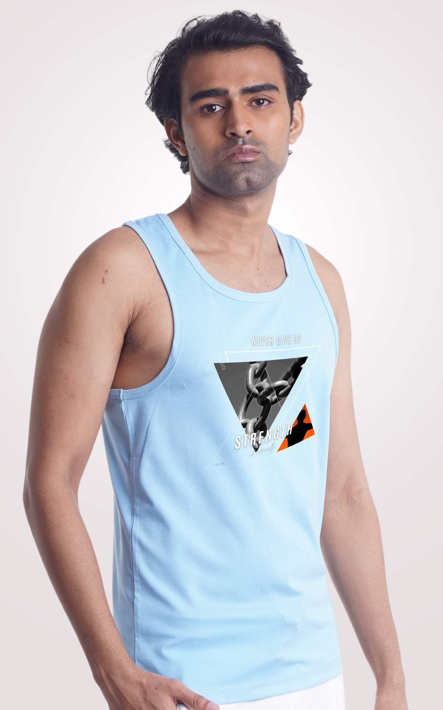 Never Give up sky blue sand