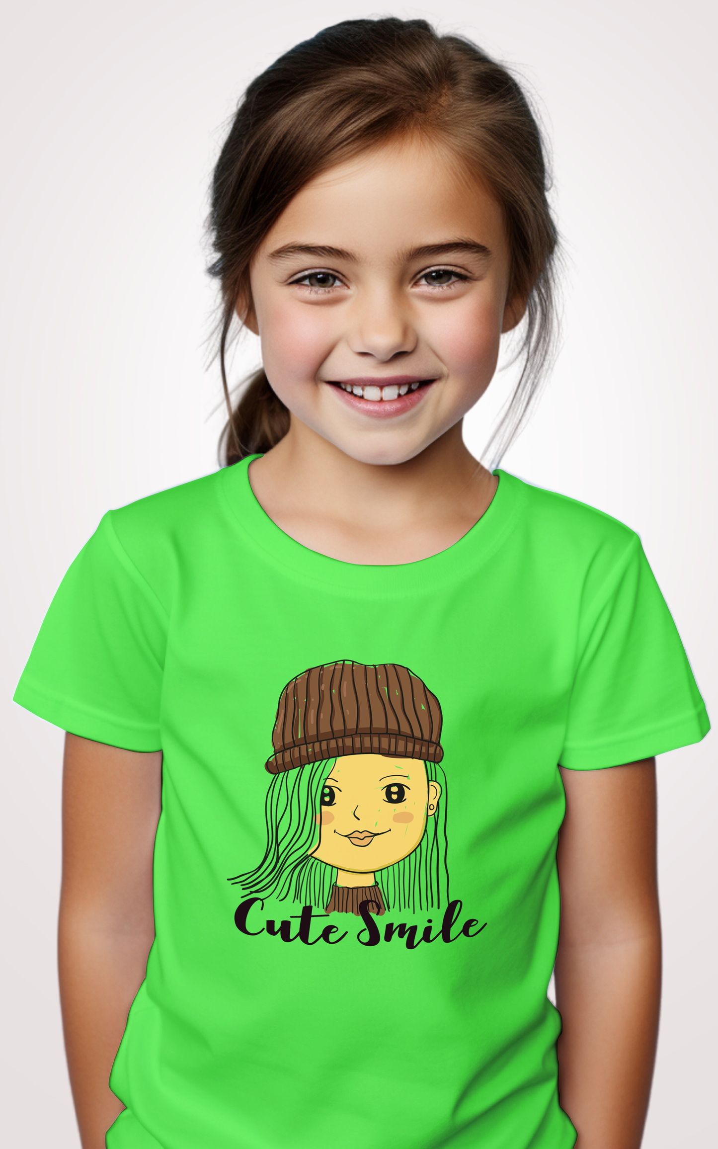 Cute Smile Pista Kid T-shirts