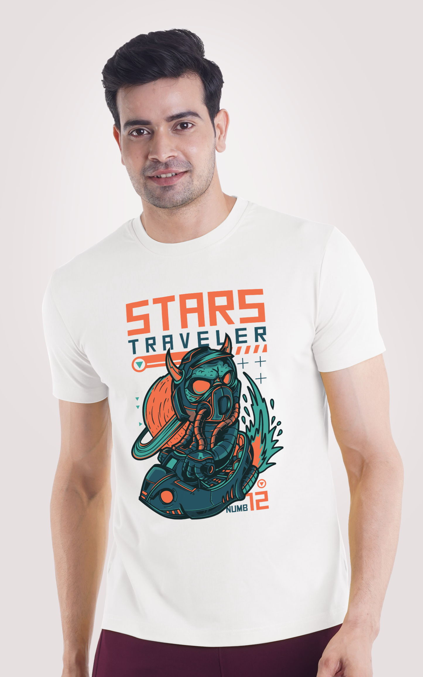 Stars Traveler Half Sleeves T-shirt