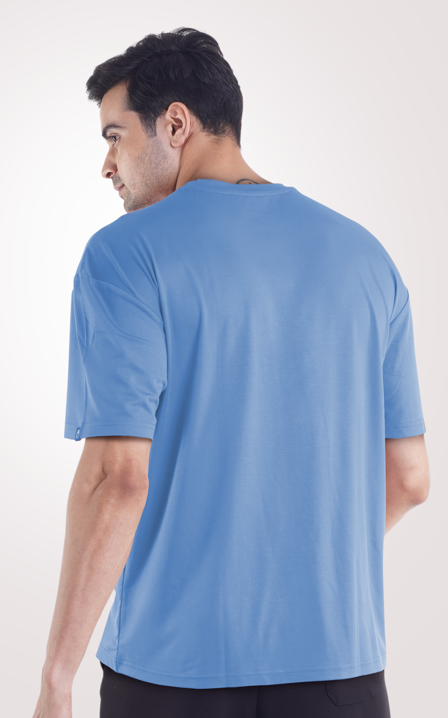 COOLDOWN-Sky Blue plain Over Size T-shirt