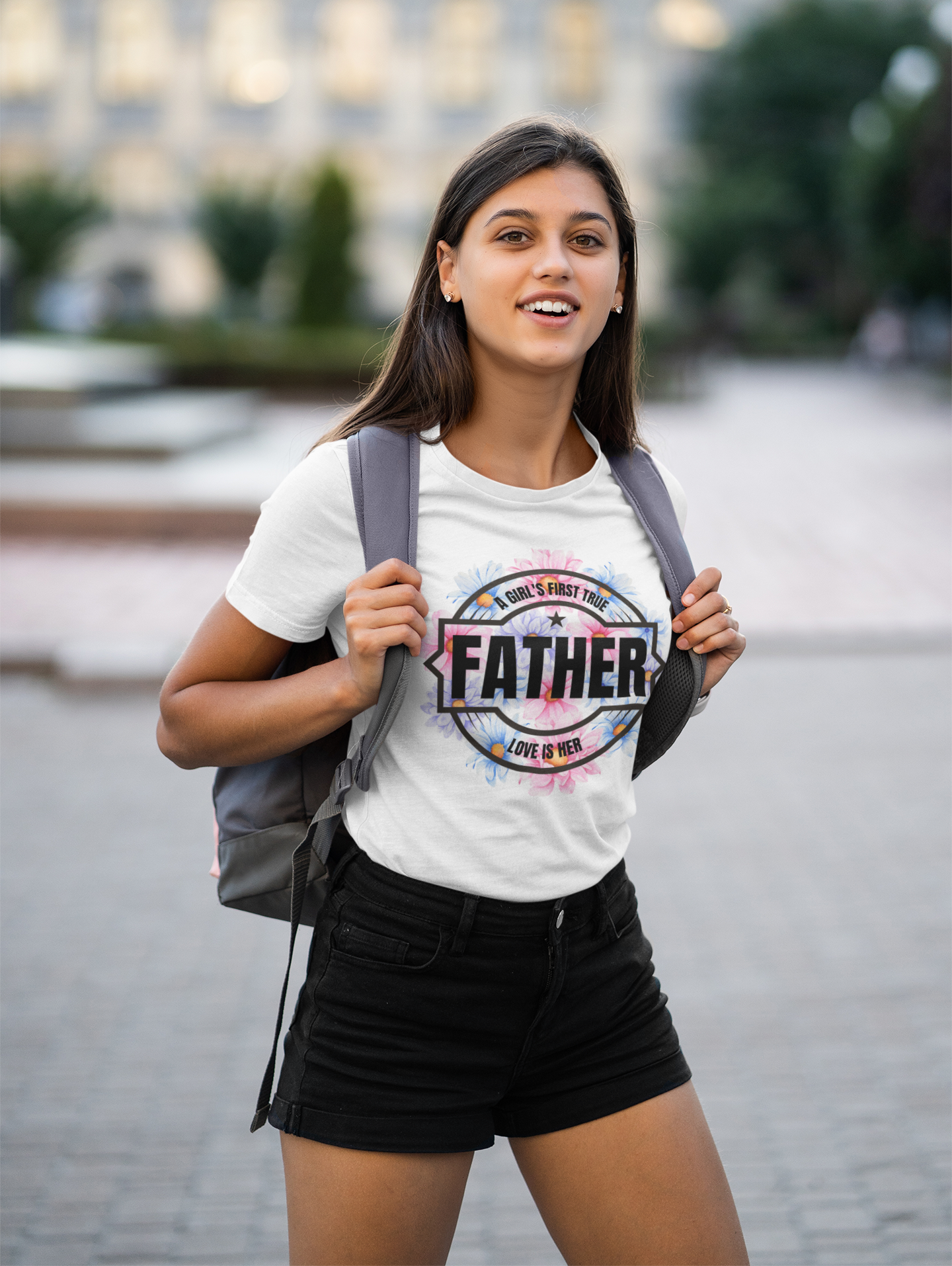 A Girl's First TRUE LOVE is her father Half-sleeves T-shirts