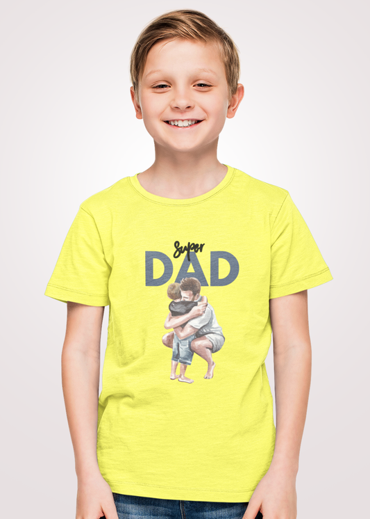 Super Dad Printed Kid Tshirt