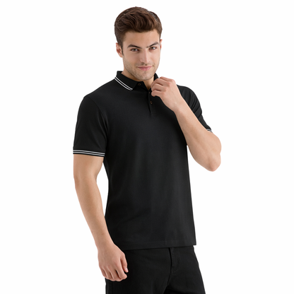 Ebony ( Black Polo Tshirt )