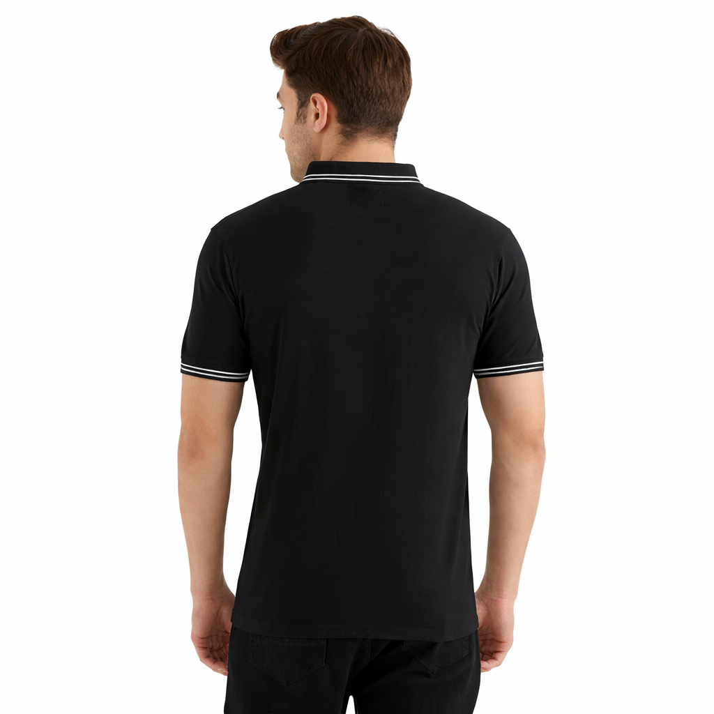 Ebony ( Black Polo Tshirt )