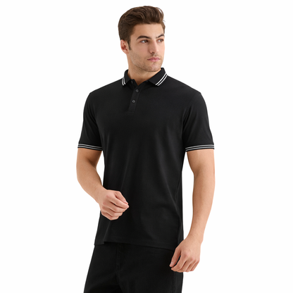 Ebony ( Black Polo Tshirt )
