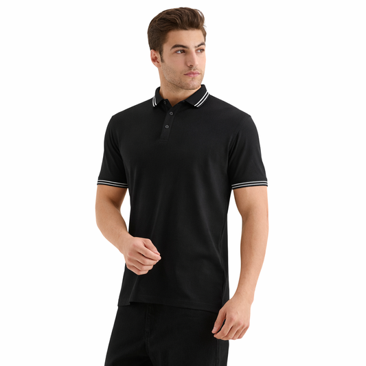 Ebony ( Black Polo Tshirt )
