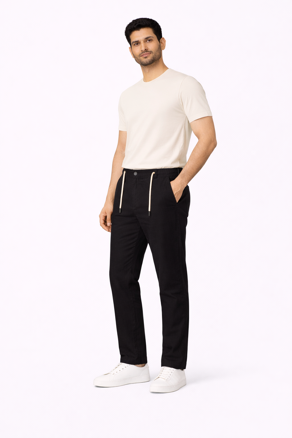 Black Linen Pant