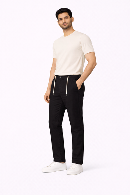 Black Linen Pant