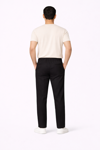 Black Linen Pant