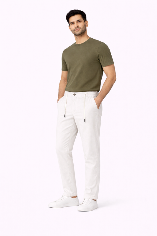 White Linen Pant