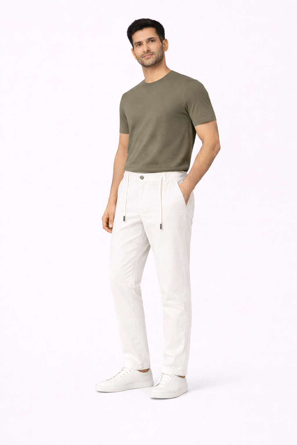 White Linen Pant