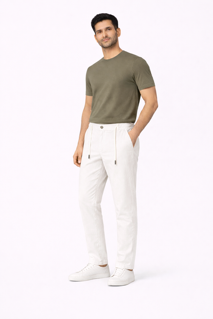White Linen Pant