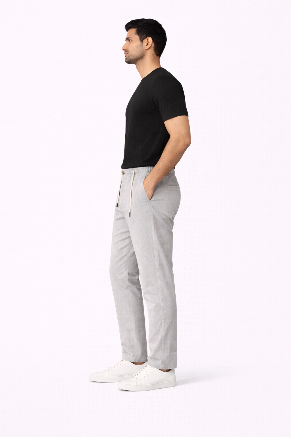 Grey Linen Pant