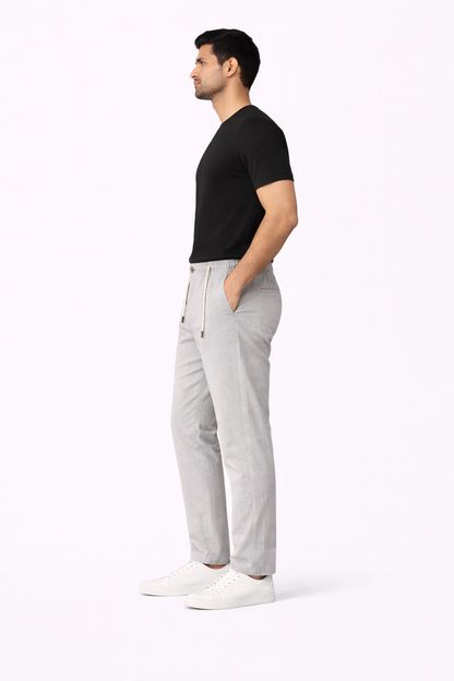 Grey Linen Pant