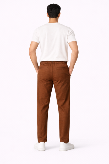 Brown Linen Pant
