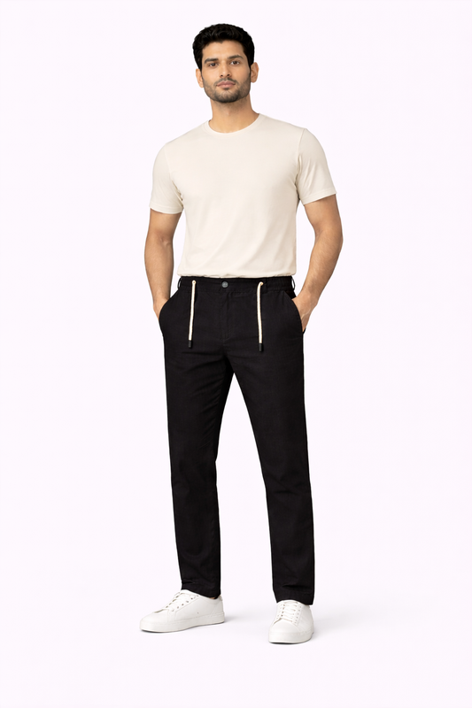 Black Linen Pant