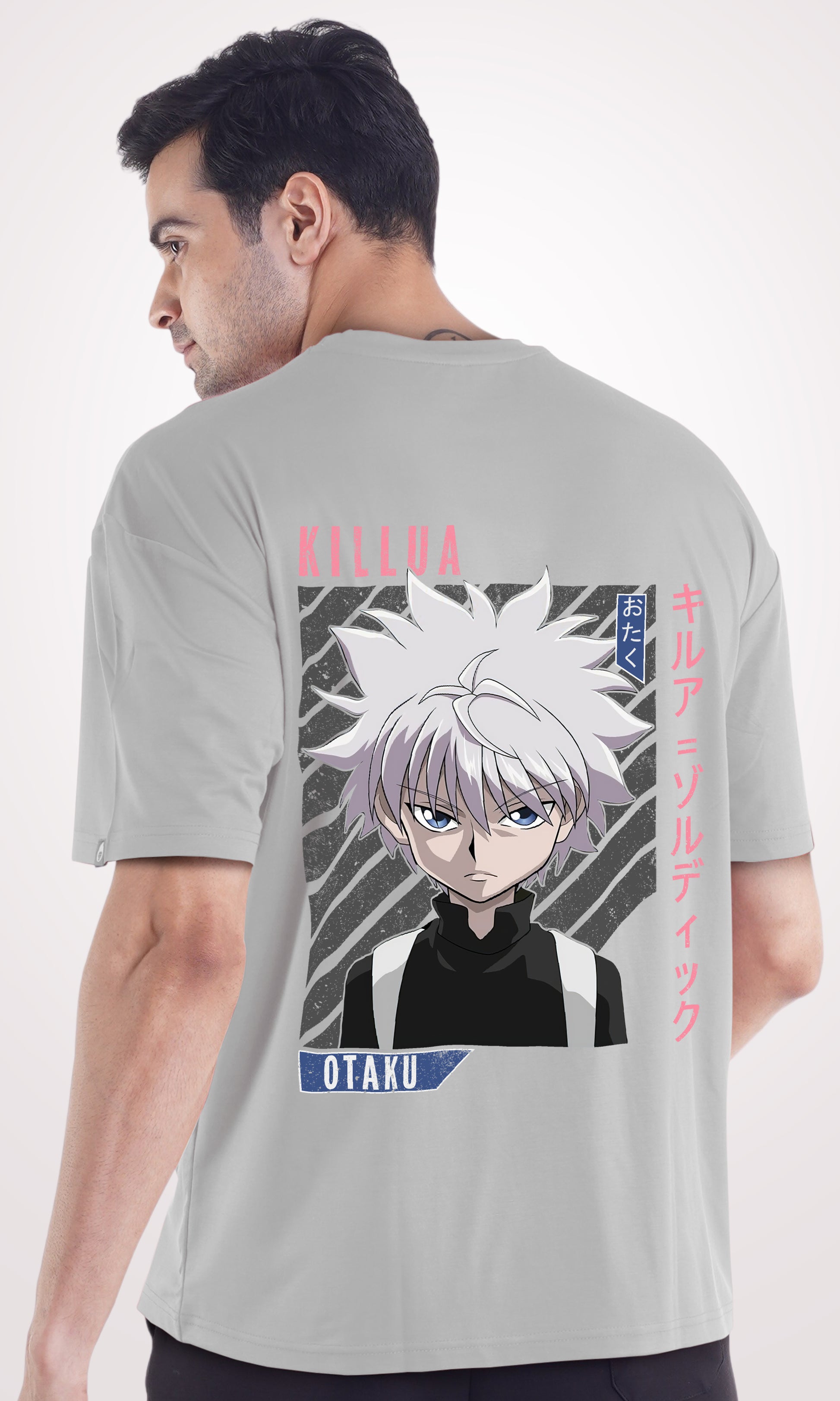 Hunter Killua printed oversized tshirt