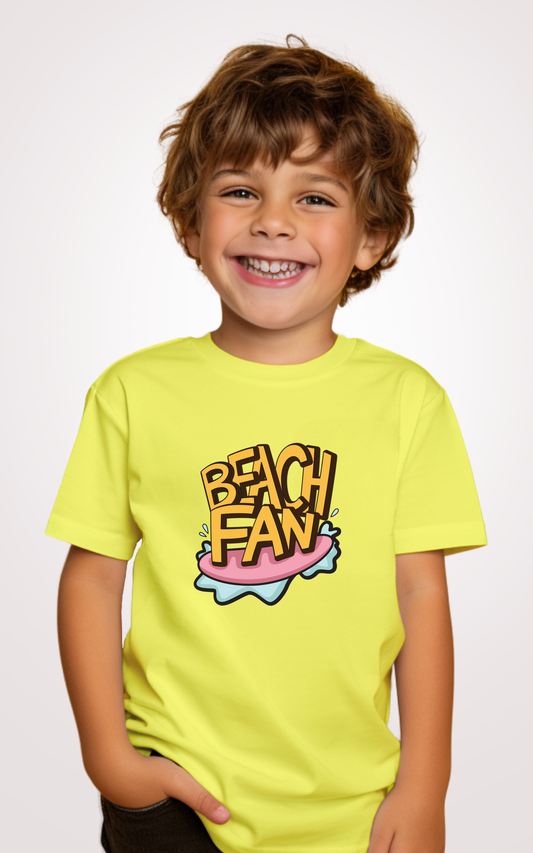 Beach fan Yellow Kid Tshirt
