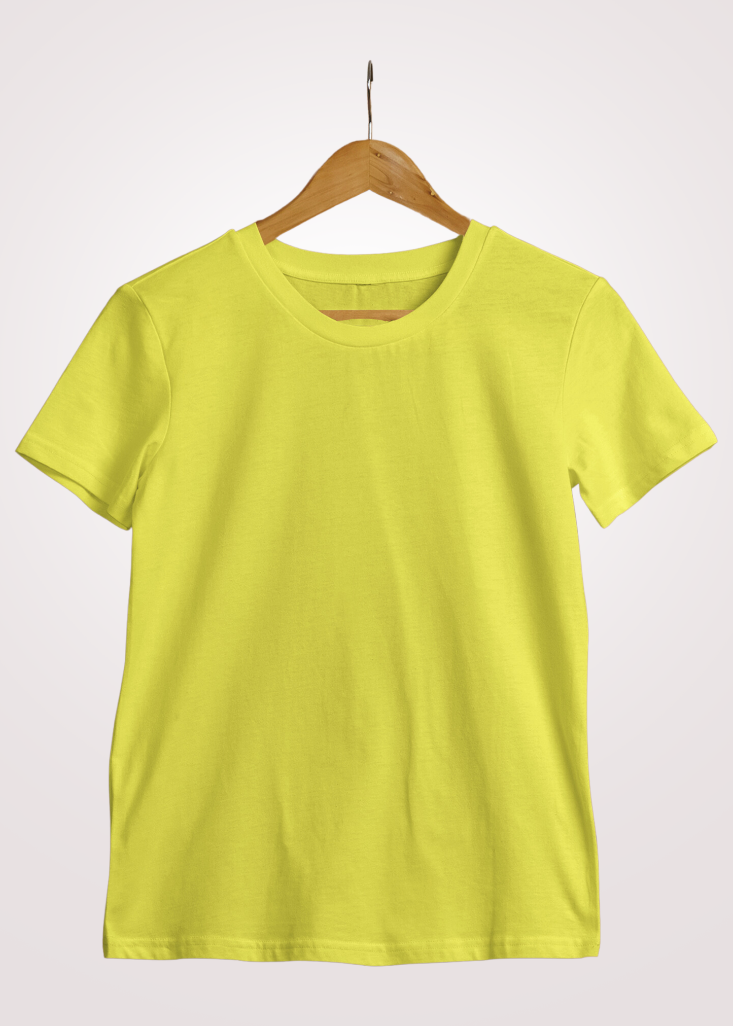 Lemon Yellow Plain Tshirt