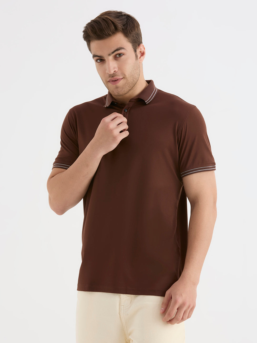Brown & White Polo Combo