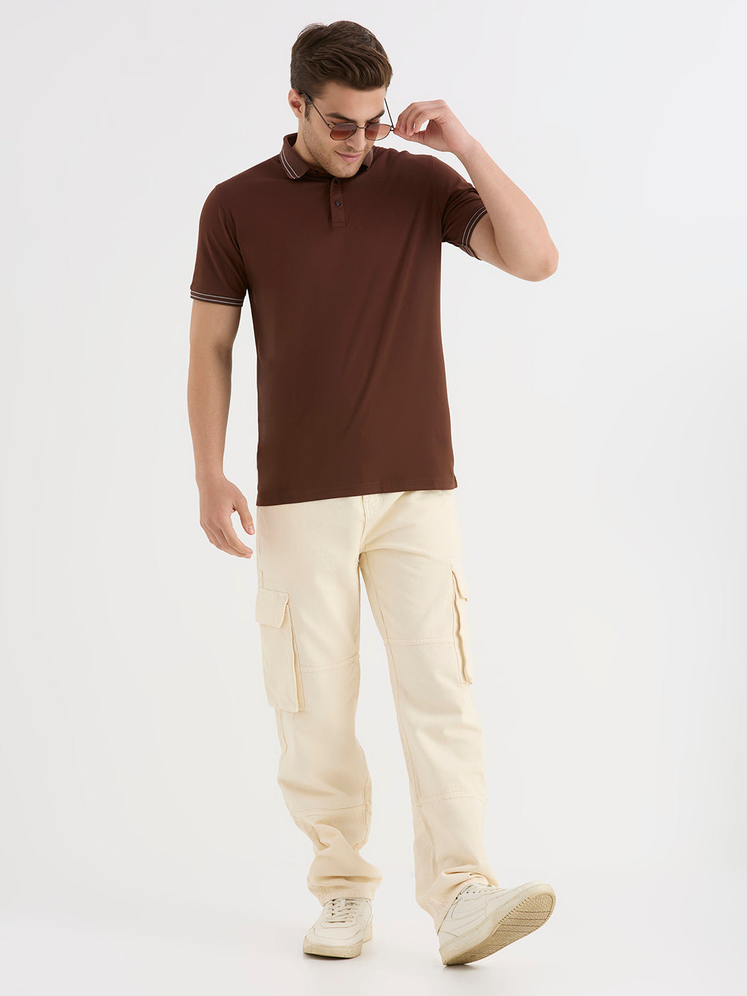 Brown & White Polo Combo