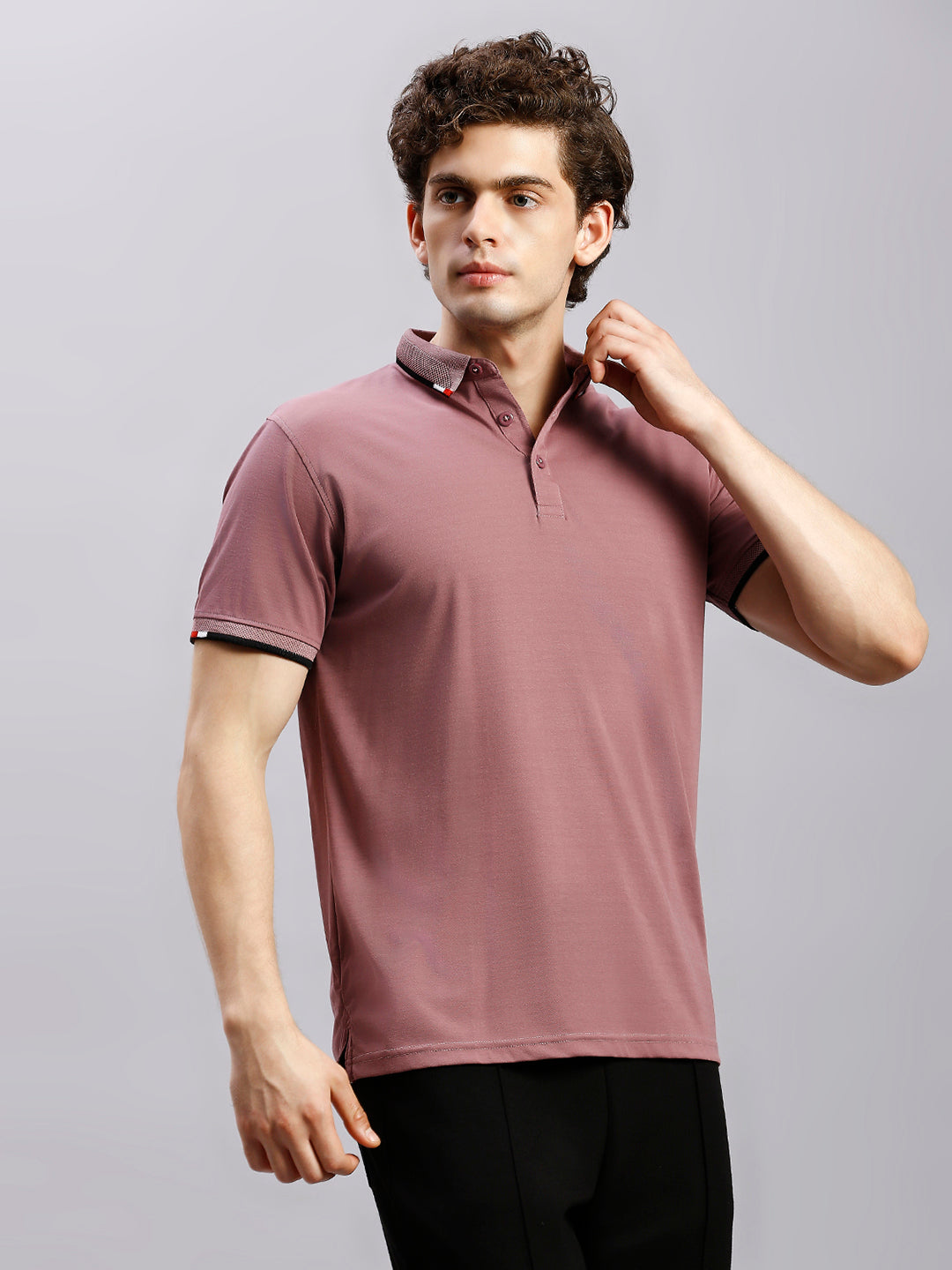 peache polo T-shirt