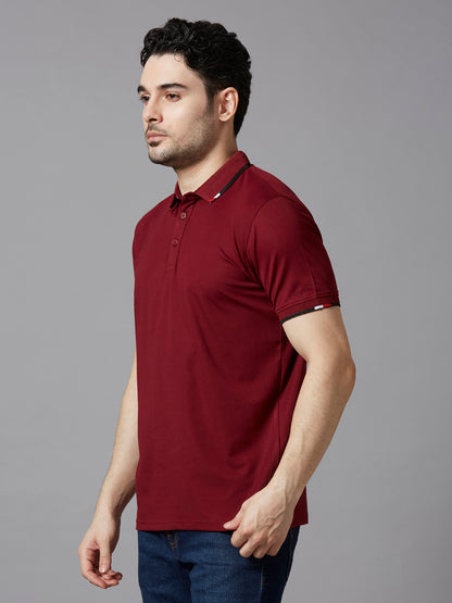 Maroon polo t shirt