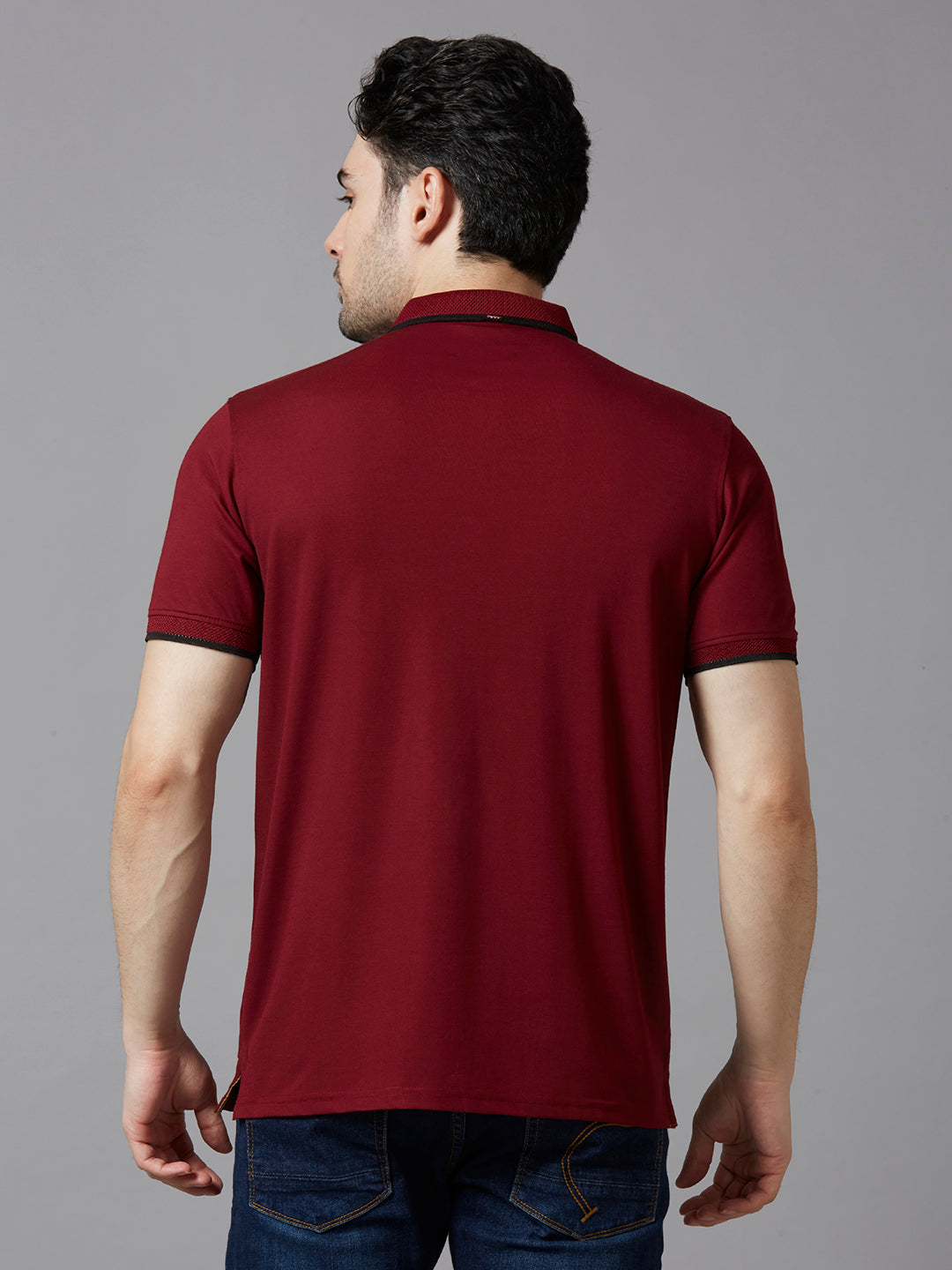 Maroon polo t shirt