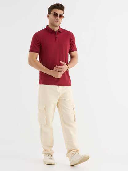 Maroon polo Tshirt