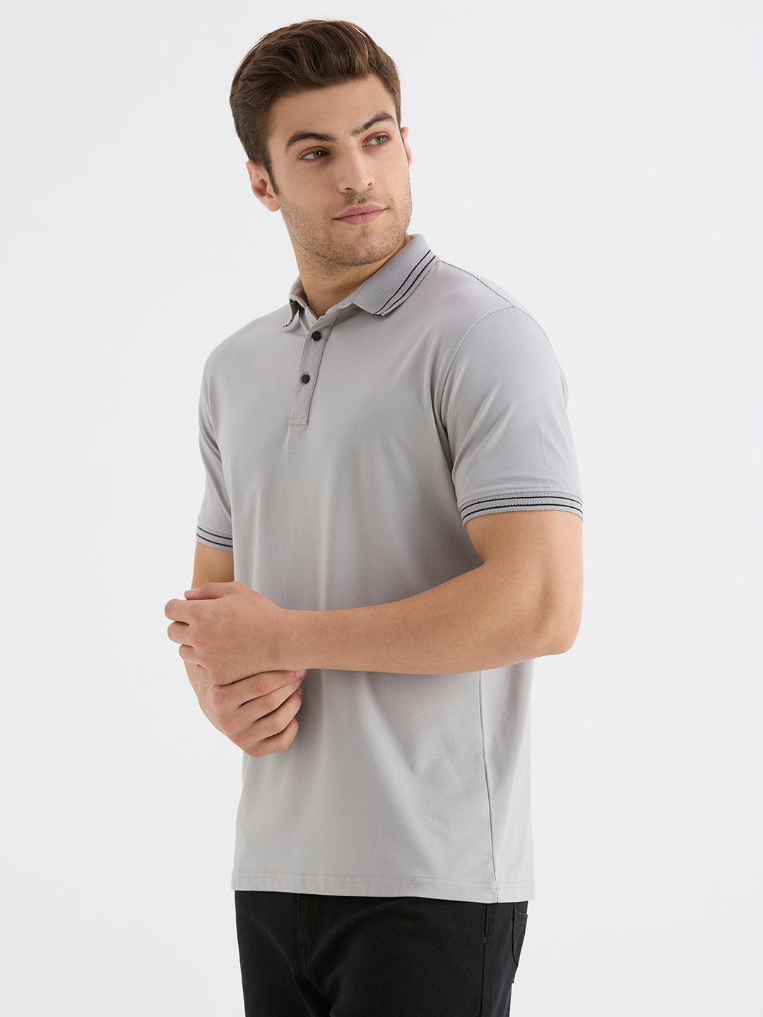 Grey Polo Tshirt