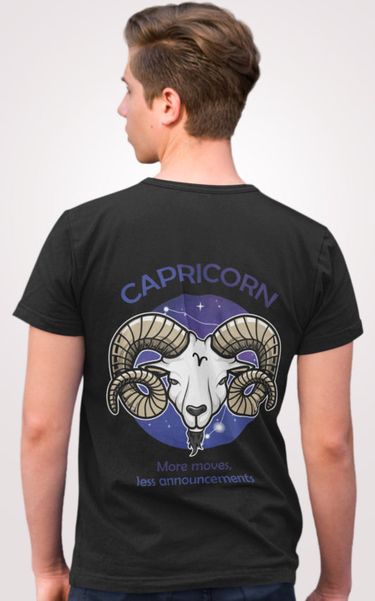 Capricorn Half Sleeves T-shirt