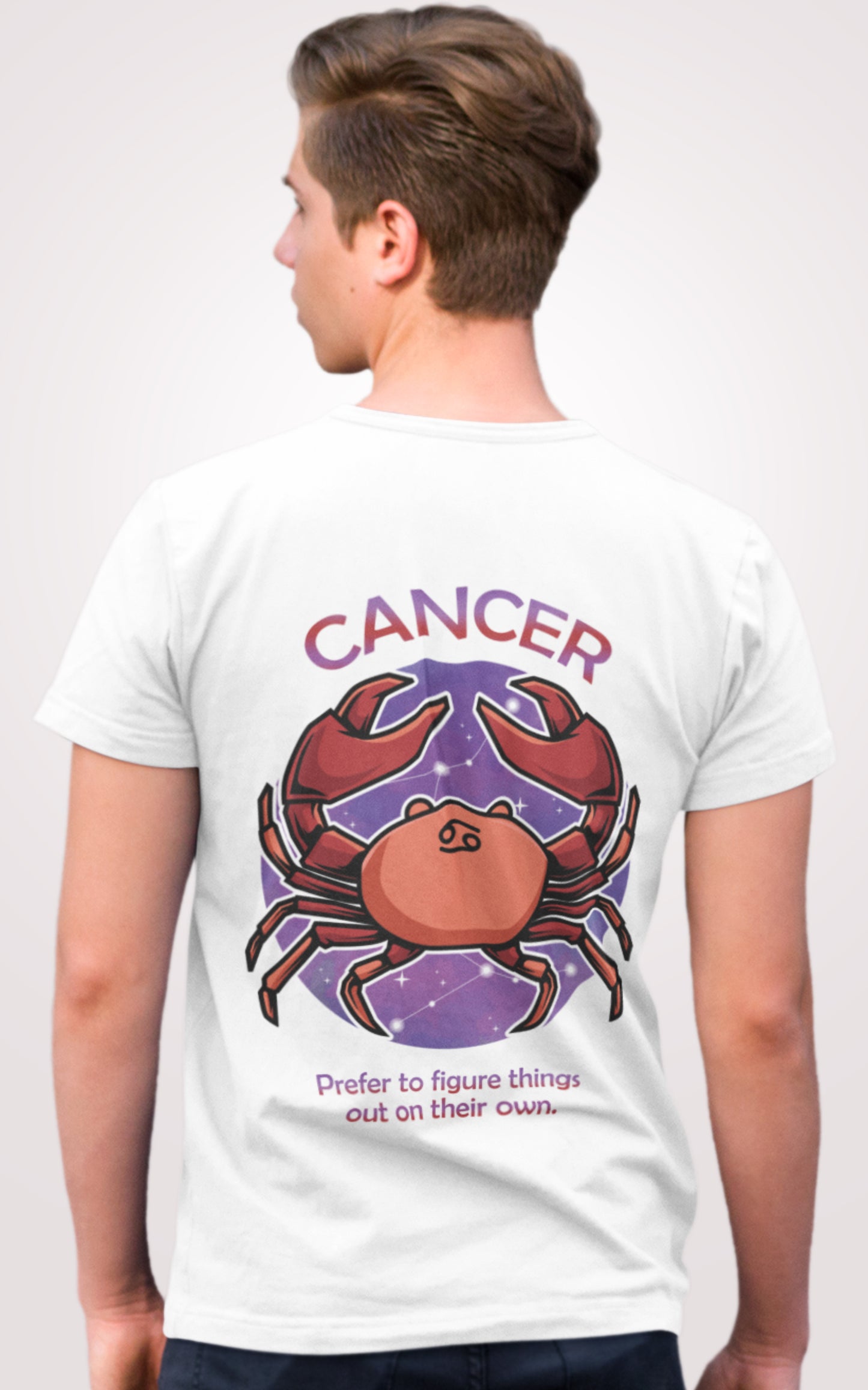 Cancer Half Sleeves T-shirt