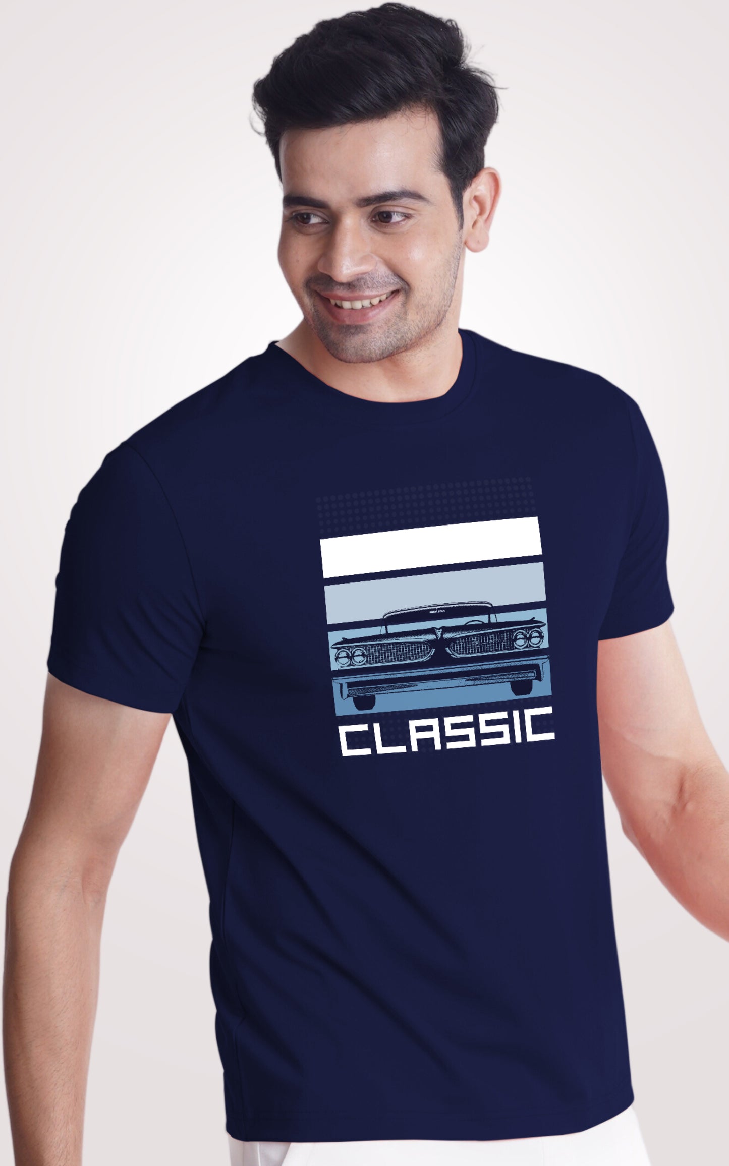 Classic Car Half Sleeves T-Shirt