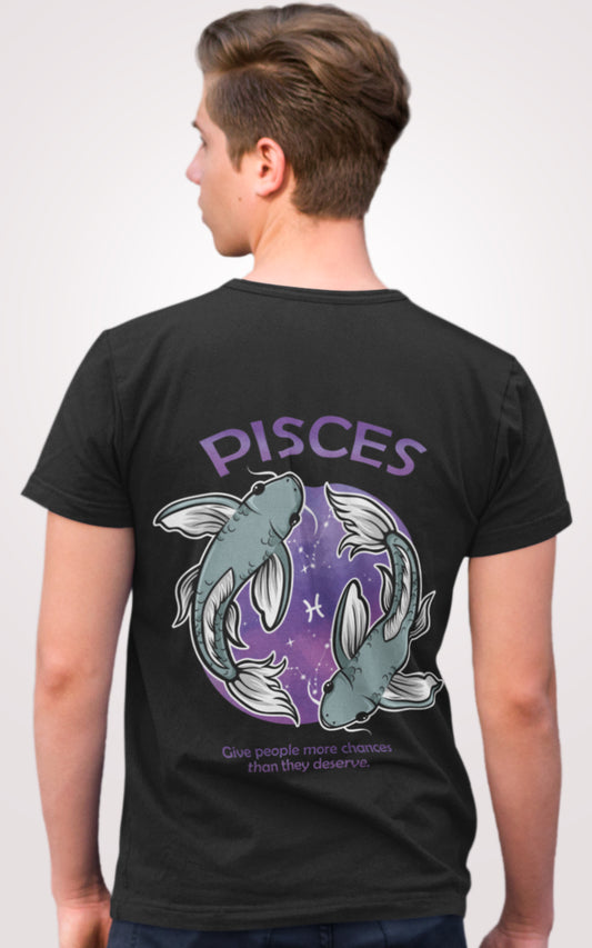 Pisces Half Sleeves T-shirt