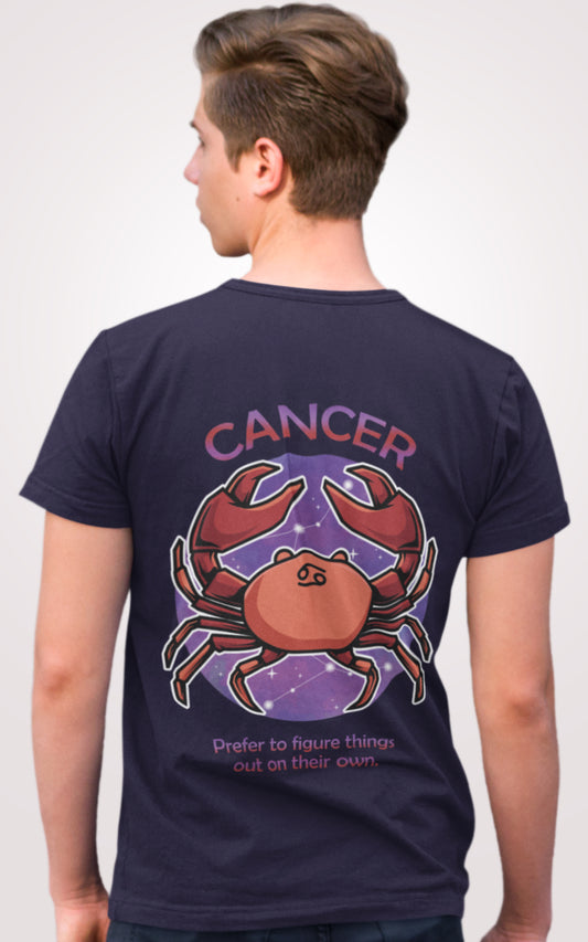 Cancer Half Sleeves T-shirt