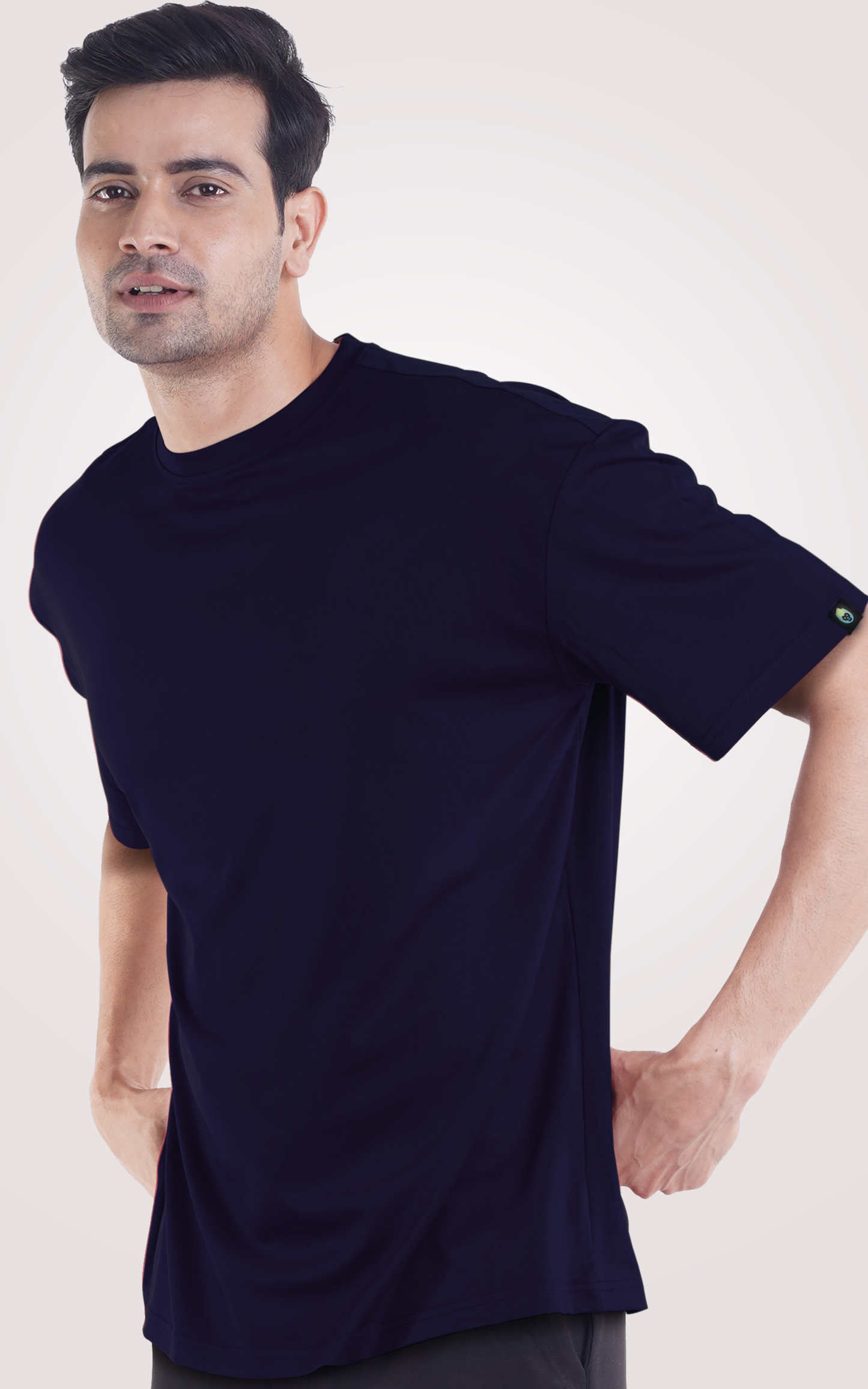 Navy Blue Over Size Plain T-Shirt