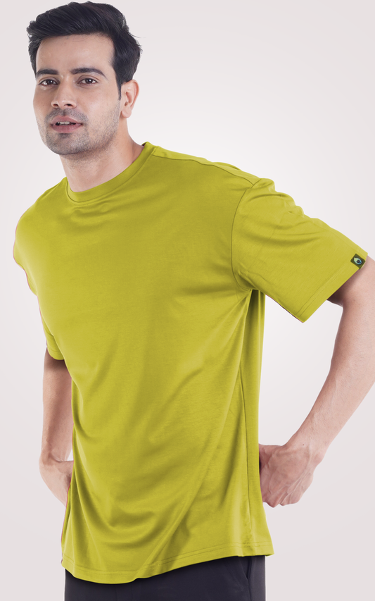 Plain Apple Green Over Size T-Shirt