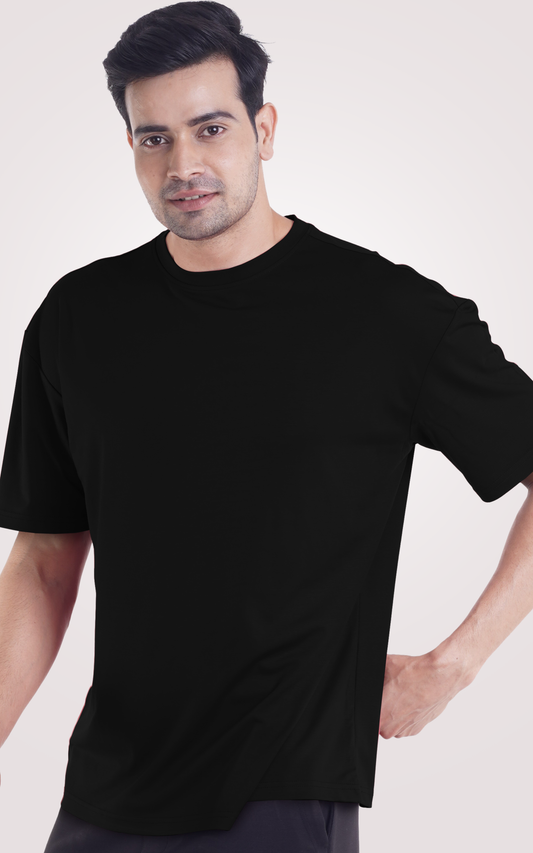  Plain Black Over Size T-Shirt