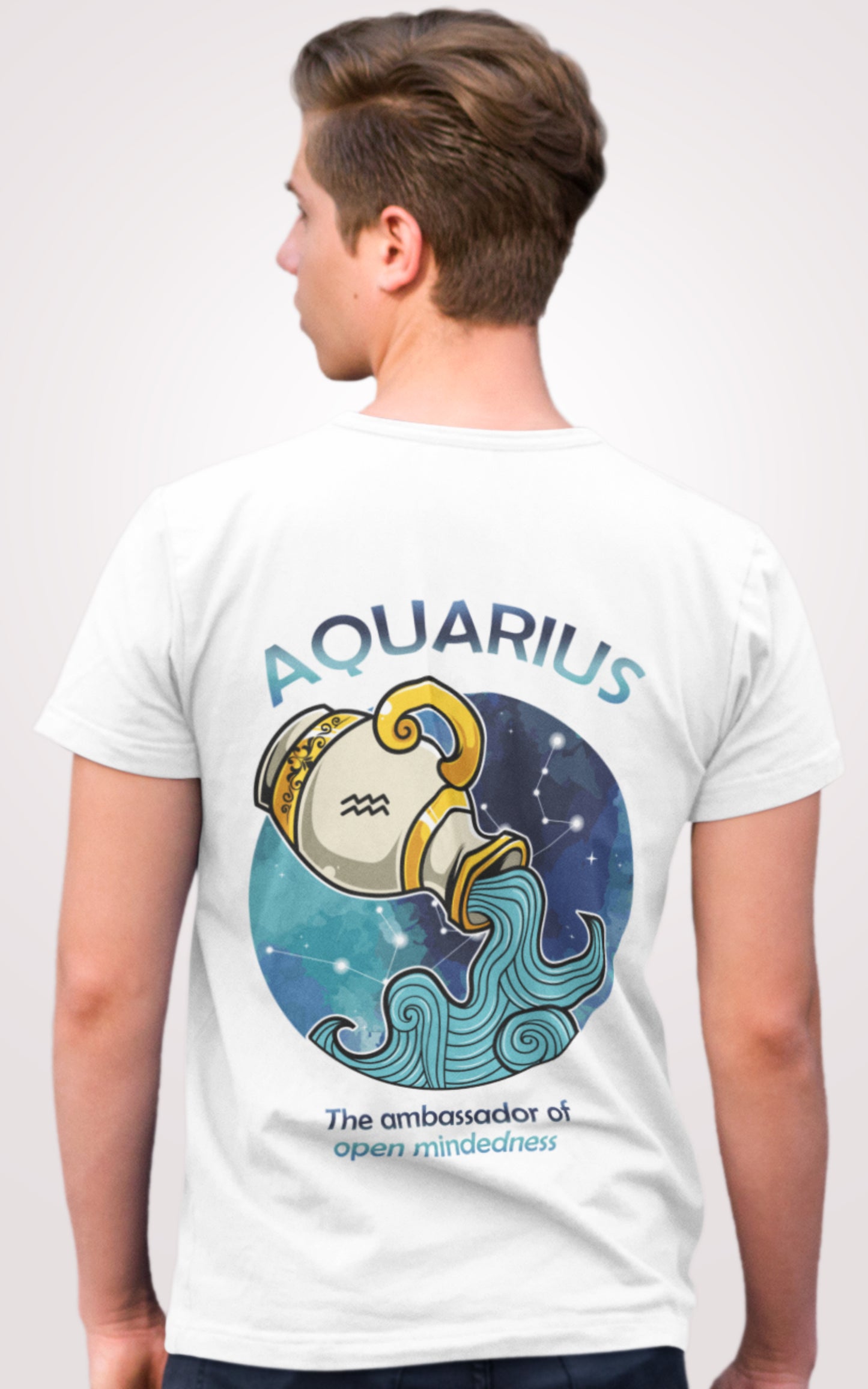 Aquarius Half Sleeve T-shirt